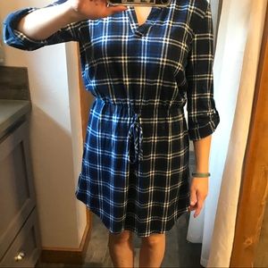 Lily Rose blue plaid dress